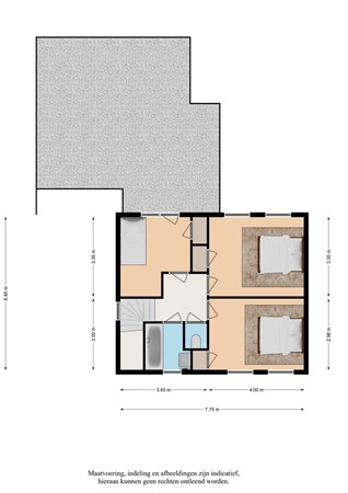 Floorplan - Tuinstraat 59, 5275 AW Den Dungen